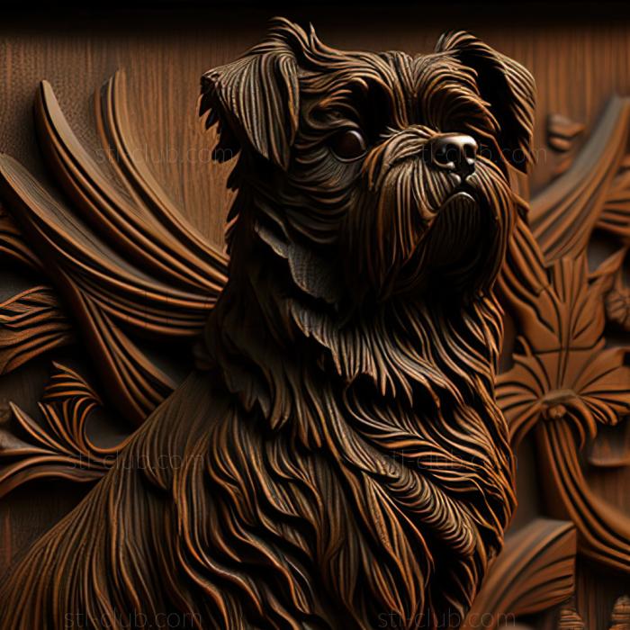 3D model st Belgian Griffon dog (STL)